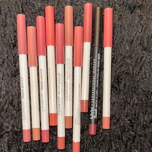 Colourpop Lip Liner Collection - Bold Reds and Neutrals used see pics for shades